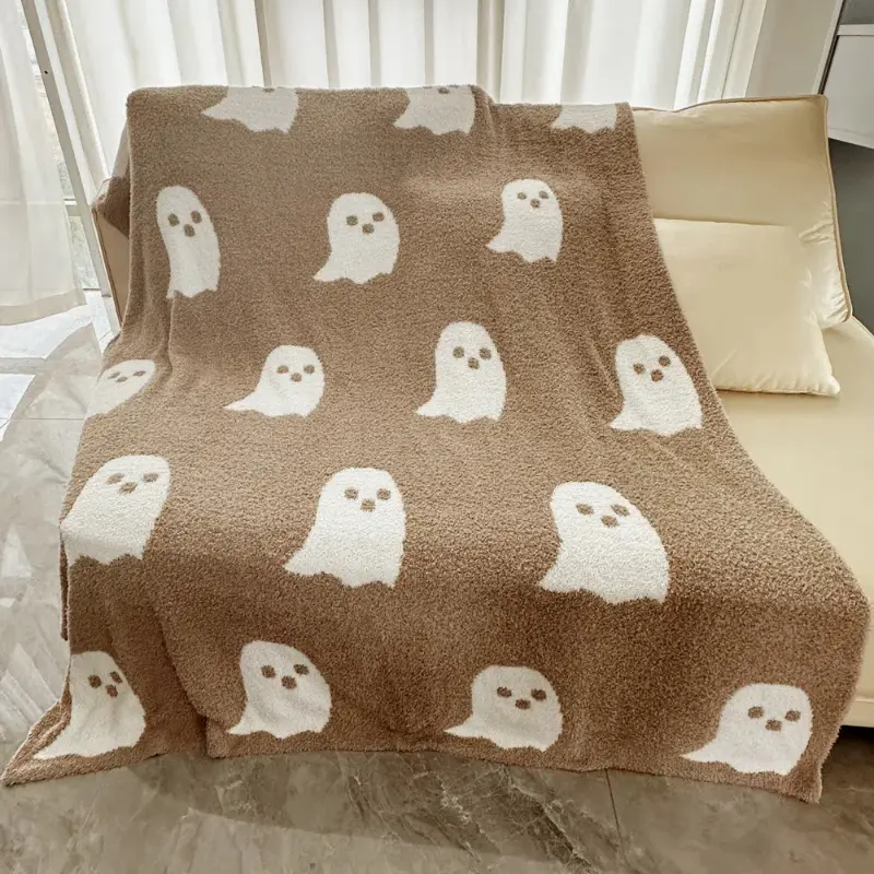Halloween Polyester Flannel Blanket Adult Children Soft Warm Throw Bed Covers Cartoon Sofa Bedroom Bedspreads