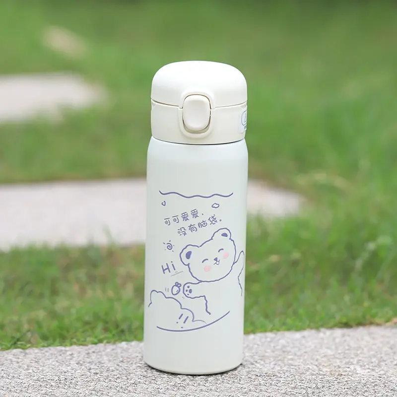 High Quality Portable Thermos Bottle Girl/Boy Stainless Steel Water Bottle Vacuum Flasks Insulated Cup High Capacity Student Tra