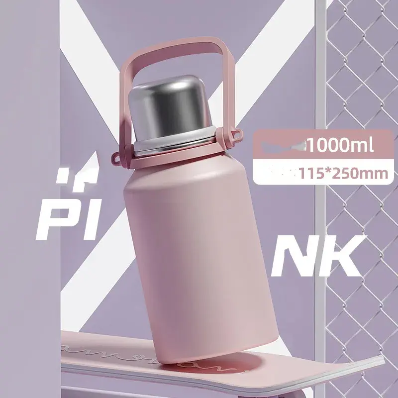 Insulated Cup Large Capacity Water Cup High Aesthetic Cup 600L Stainless Steel Outdoor Sports Insulated Kettle for Men and Women