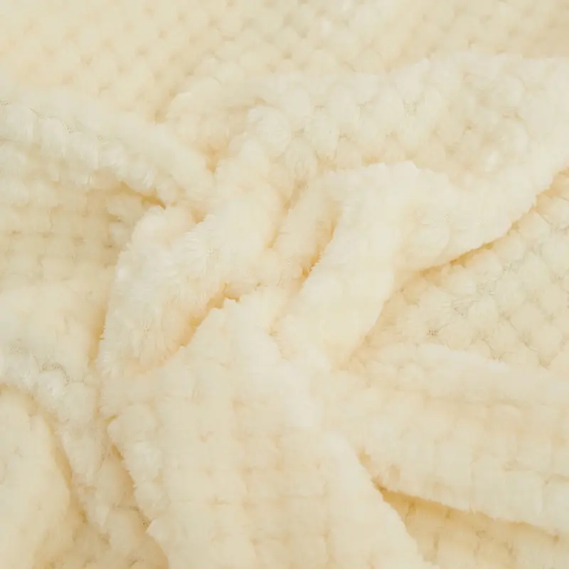 Simple Solid Color Thick Pineapple Blanket Sofa Blanket Coral Fleece Blanket Flannel Blanket Nap Blanket Resistant to Dirt