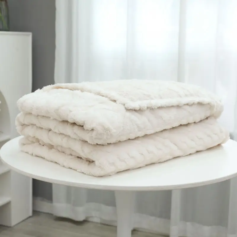 Winter Shufu Plush Blanket Warm Blanket Flannel Sofa Blanket Nap Blanket, Coral Fleece Bed Sheet, Comfortable and Dirt Resistant