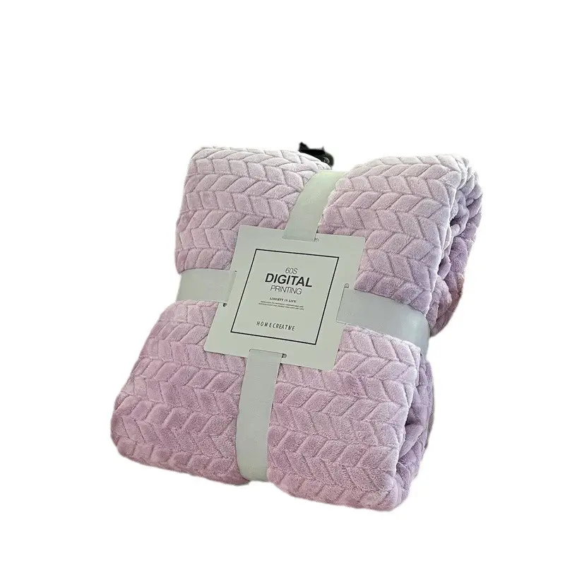 Wool Throw Blanket Keep Warm Winter Bed Blankets Double Sided Queen Duvet Cover Camping Double Bed Cover Bedspread Home Textile