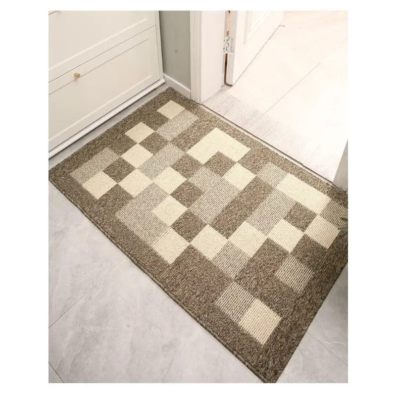 Entrance Door Mat Modern and Simple Carpet Polypropylene Wear-resistant Carpet Absorbent and Non Slip Machine Washable