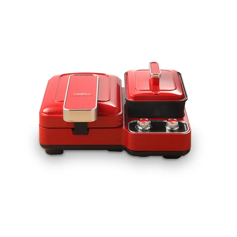 220V Electric Sandwich Maker Home Multifunctional Breakfast Maker Electric Frying Pan Multi Cooker Fast Cooking