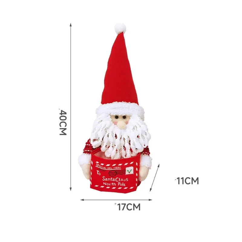 Christmas Gift Hug Small Storage Bag Santa Claus Cartoon Snowman New Christmas Doll Party Supplies Christmas