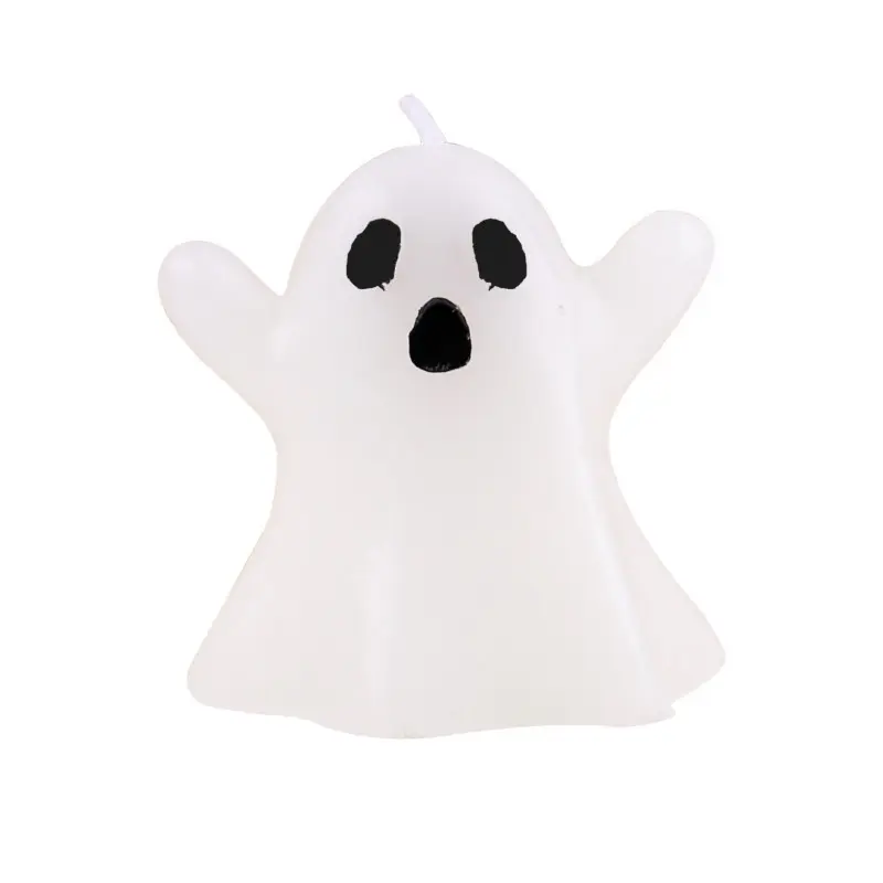 Ghost Candles Creepy Tabletop Candle Halloween Ghost Candles Cute Spooky Candles Halloween Decorative Tabletop Burning candle