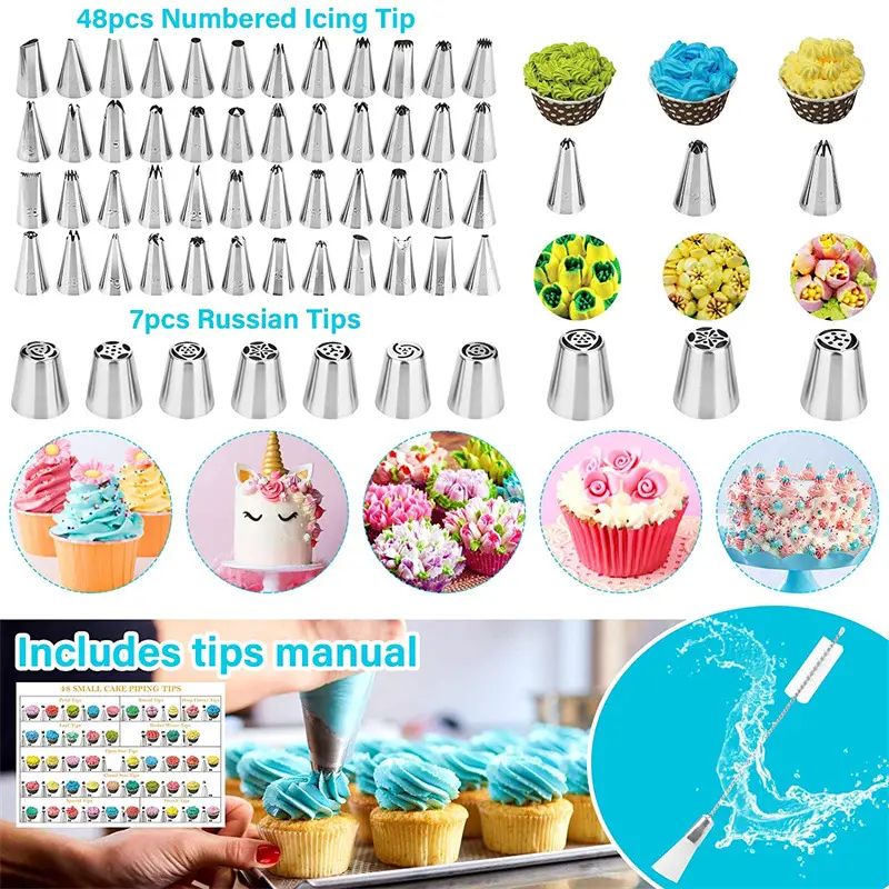 420pcs Beginners Ultimate Complete Cake Decorating Supplies Kit - Perfect for DIY Cake Design. Includes Cake Turntable, Pastr.