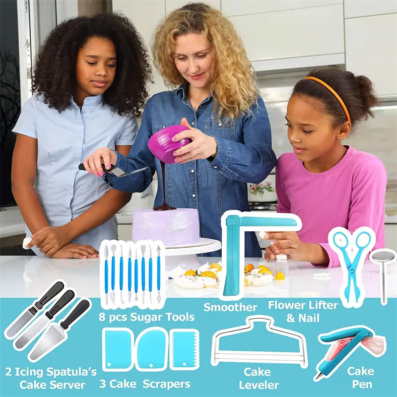 512pcs Cake Decorating Tools Kit Fondant Cake Decoration Tools Pastry Baking Utensils