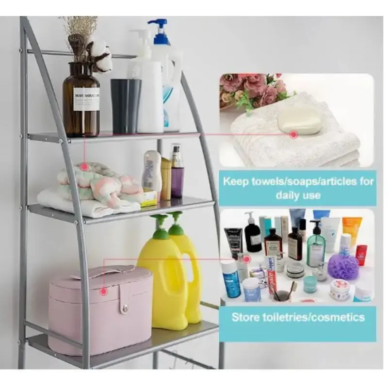 Household Multi Functional Bathroom Floor Storage Rack Bathroom Toiletstorage Rack Sailing Style Toilet Storage Rack Machine