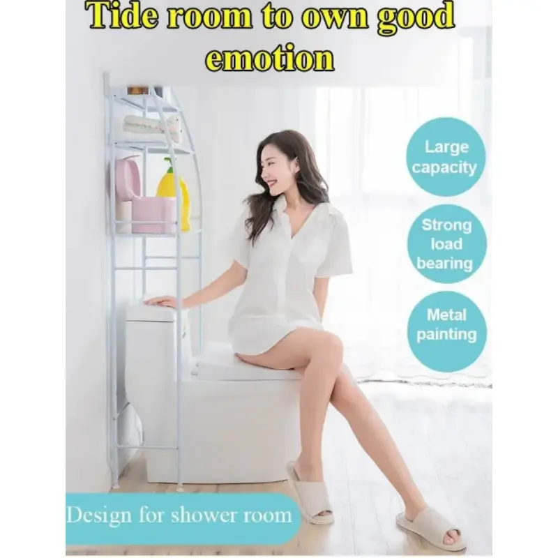 Household Multi Functional Bathroom Floor Storage Rack Bathroom Toiletstorage Rack Sailing Style Toilet Storage Rack Machine