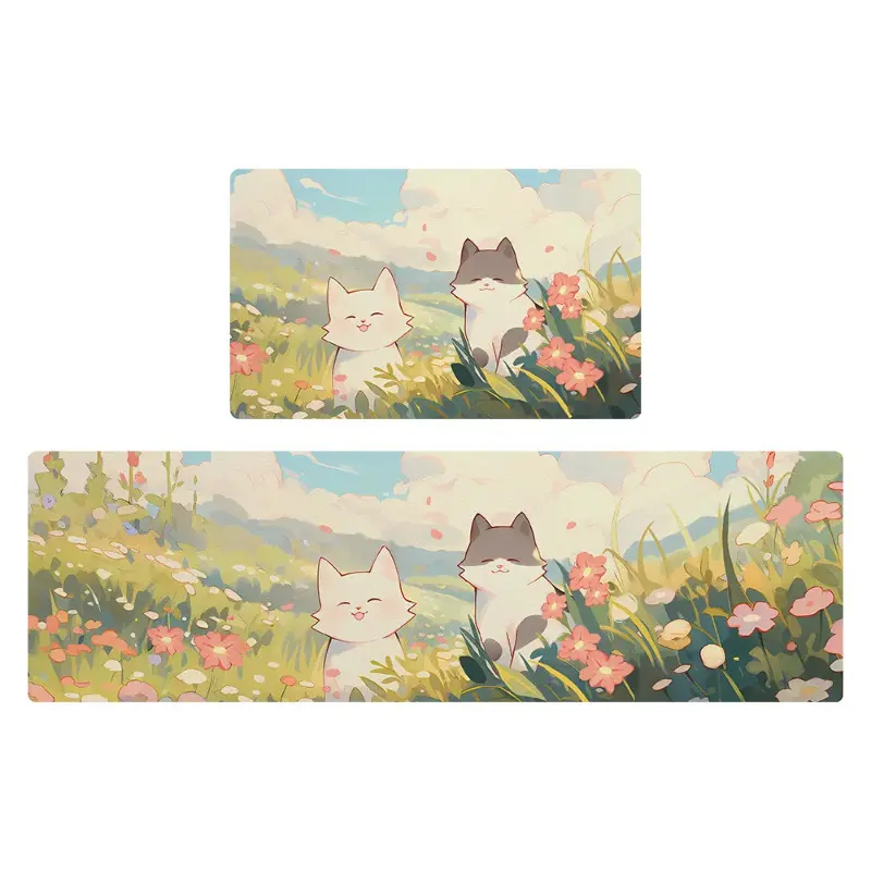 Cute and Cartoon Printed Floor Mats Home Decoration Bedroom Living Room Entrance Entrance Mat Bathroom Absorbent Carpet