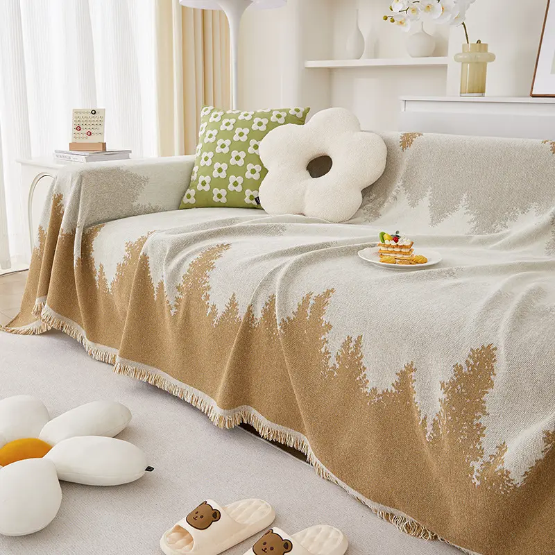 Simple and Fashionable Sofa Cover Blanket High Quality Chenille Sofa Fabric Cover Anti Cat Scratch Sofa Covers Home Decoration