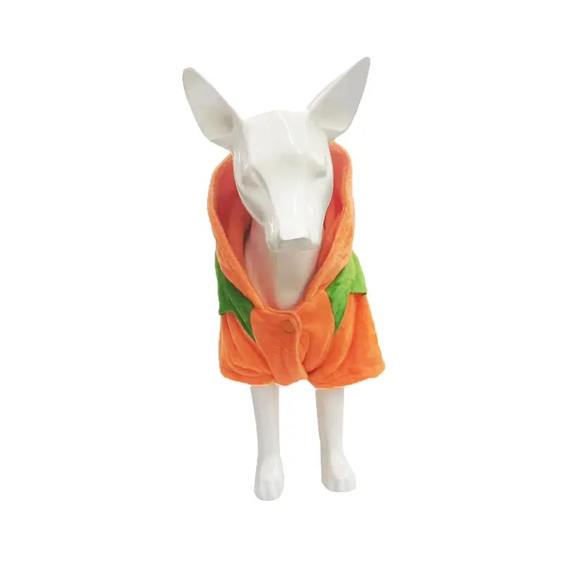 Dog Pumpkin Costume Cosplay Sweatshirt Pet Hoodie Party Costume All Breed Halloween Sweater Breathable Festival Suit