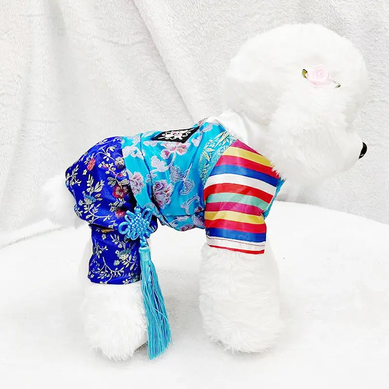Premium Dog Attire Exquisite Workmanship Dog Outfit Elegant V-neck Pet Princess Dress with Tassel Soft for Summer for Furry