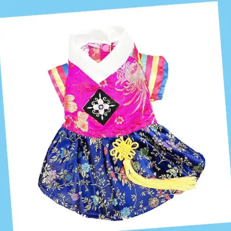 Premium Dog Attire Exquisite Workmanship Dog Outfit Elegant V-neck Pet Princess Dress with Tassel Soft for Summer for Furry