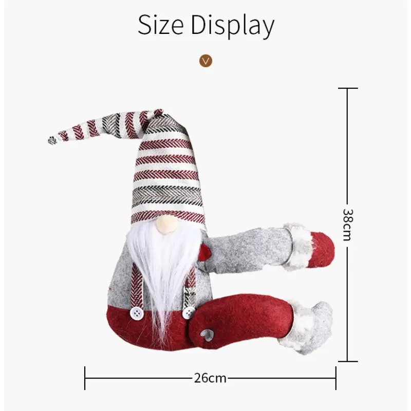 Santa Claus Elk Christmas Curtain Buckle Doll Ornament Merry Christmas Decoration for Home Xmas Gifts Navidad New Year 2025