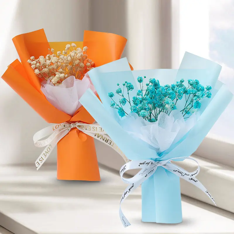 Ins Mini Dried Flower Bouquet Dried Flowers Starry Sky Decoration Mother's Day Gift Flower Decoration Gift Dried Flower Gift Box