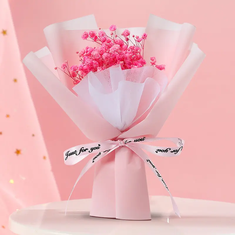 Ins Mini Dried Flower Bouquet Dried Flowers Starry Sky Decoration Mother's Day Gift Flower Decoration Gift Dried Flower Gift Box