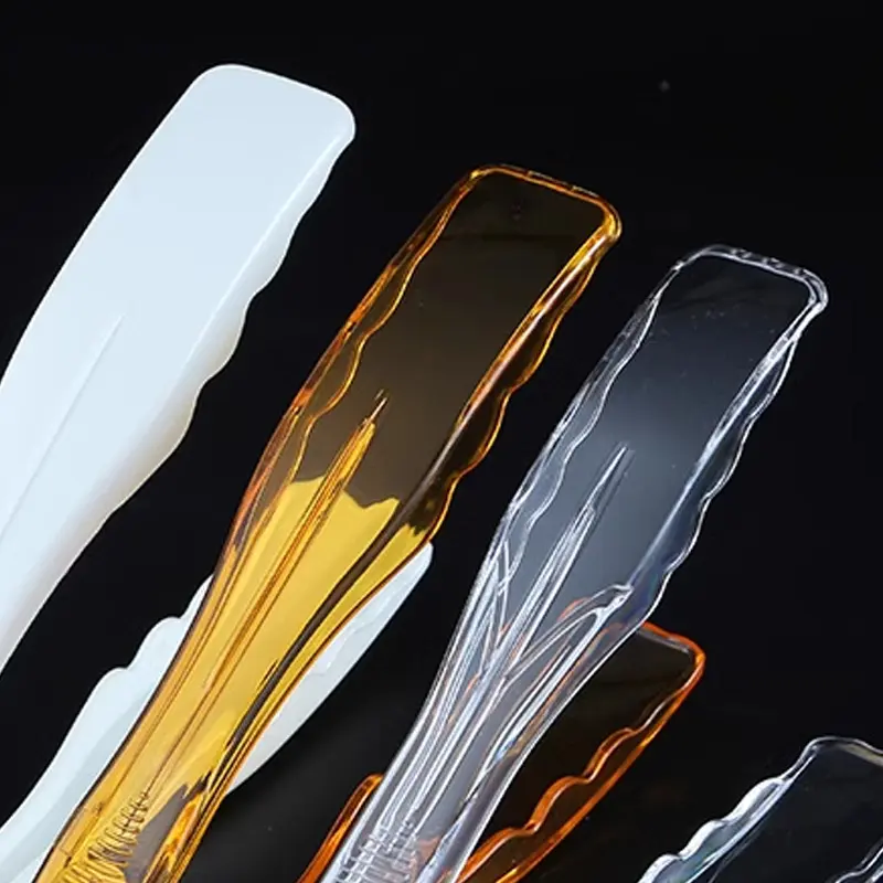 Convenient Bread Tongs Buffets Tongs Plastic Clip BBQ Utensils for Cooking