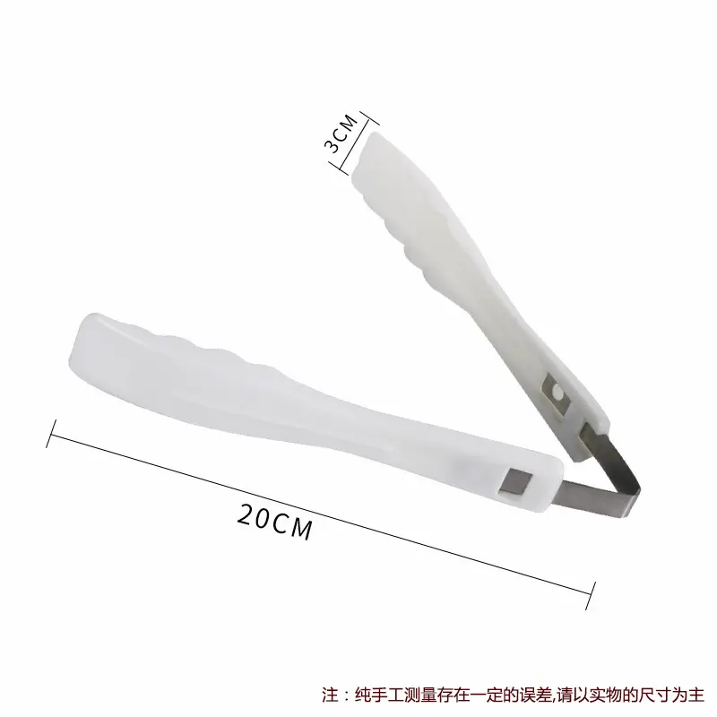 Convenient Bread Tongs Buffets Tongs Plastic Clip BBQ Utensils for Cooking