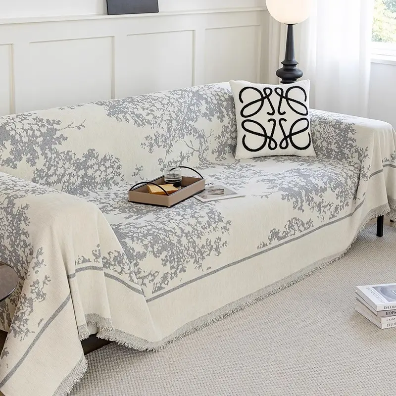 Household High End Sofa Cover Suitable for All Seasons Bayberry Tree Pattern Full Cover Sofa Cover Multi-functional Sofa Blanket