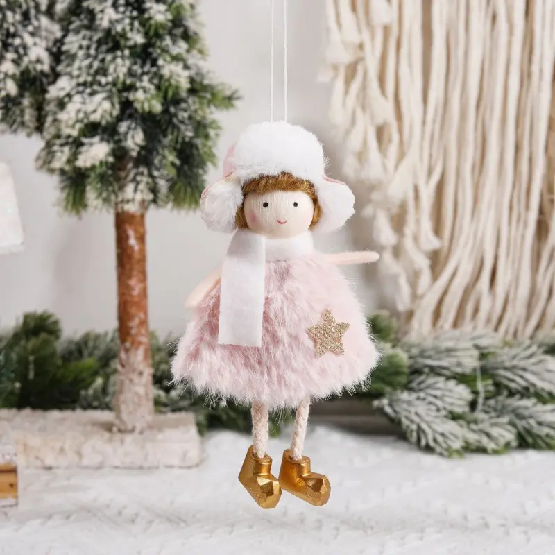 Christmas Elf Boy Doll Children's Gift Christmas Tree Decoration Plush Angel Pendant Christmas Decoration Home Decoration