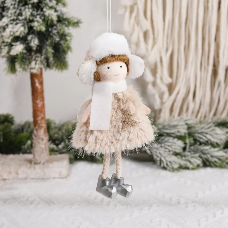 Christmas Elf Boy Doll Children's Gift Christmas Tree Decoration Plush Angel Pendant Christmas Decoration Home Decoration