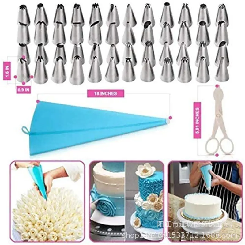 New 290pcs Baking Tools Set  Pieces Cake Decorating Decorating Set Decorating Machine Cake Turntable Baking Accessories Simple