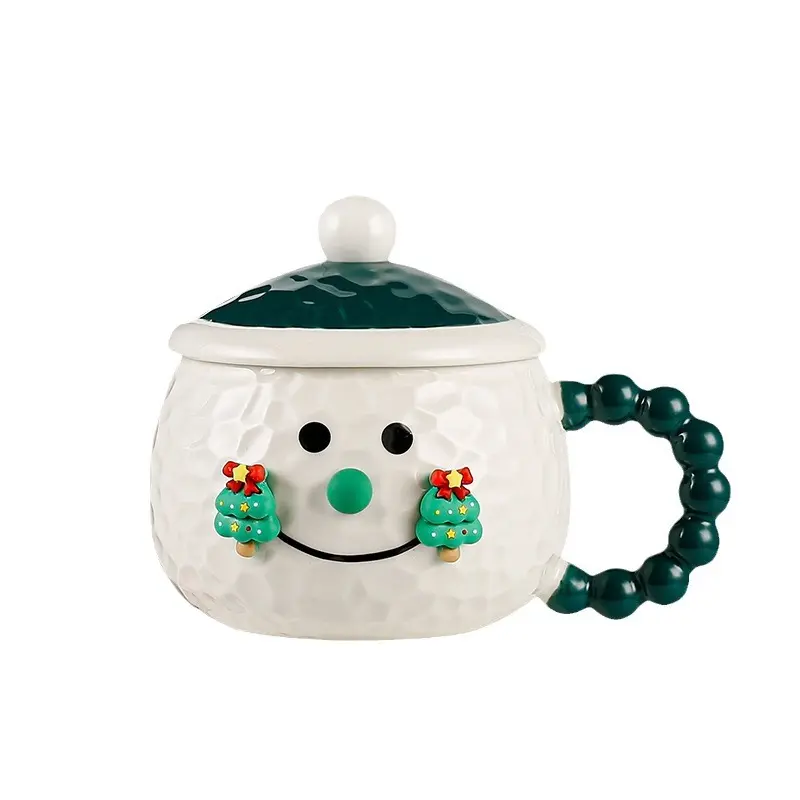 Girl Large Capacity Binaural Tableware Household Ceramic Bowl Dormitory Instant Noodle Bowl Dessert Soup Bowl Bowl with Lid