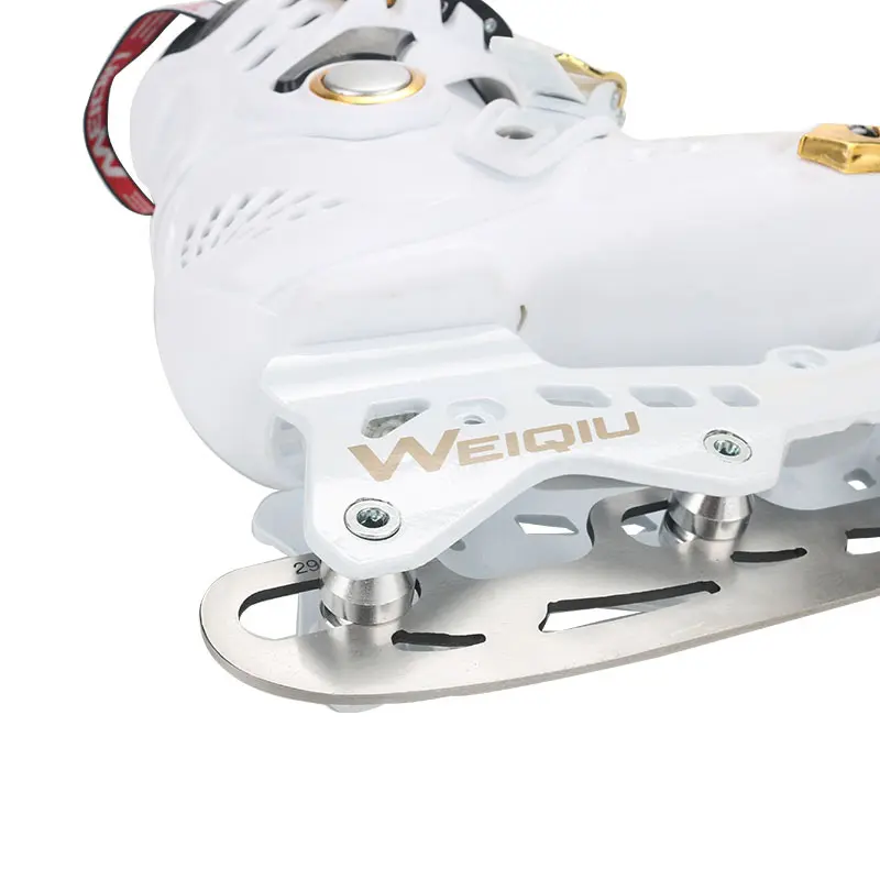 253/290mm Stainless Steel Skate Blades 1 Pair With Knife-Edge Teeth For Children Adults Durable Replacement Skating Blades