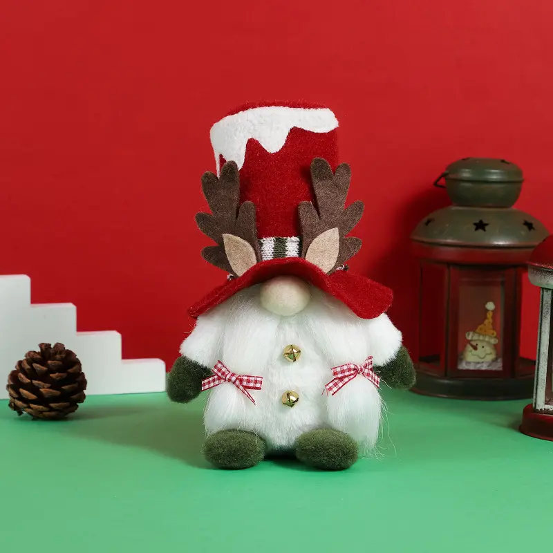 2PC Christmas Decoration Ornaments Cute And Festive Soft Lovely Home Christmas Decorations Faceless Doll Pendant Quality