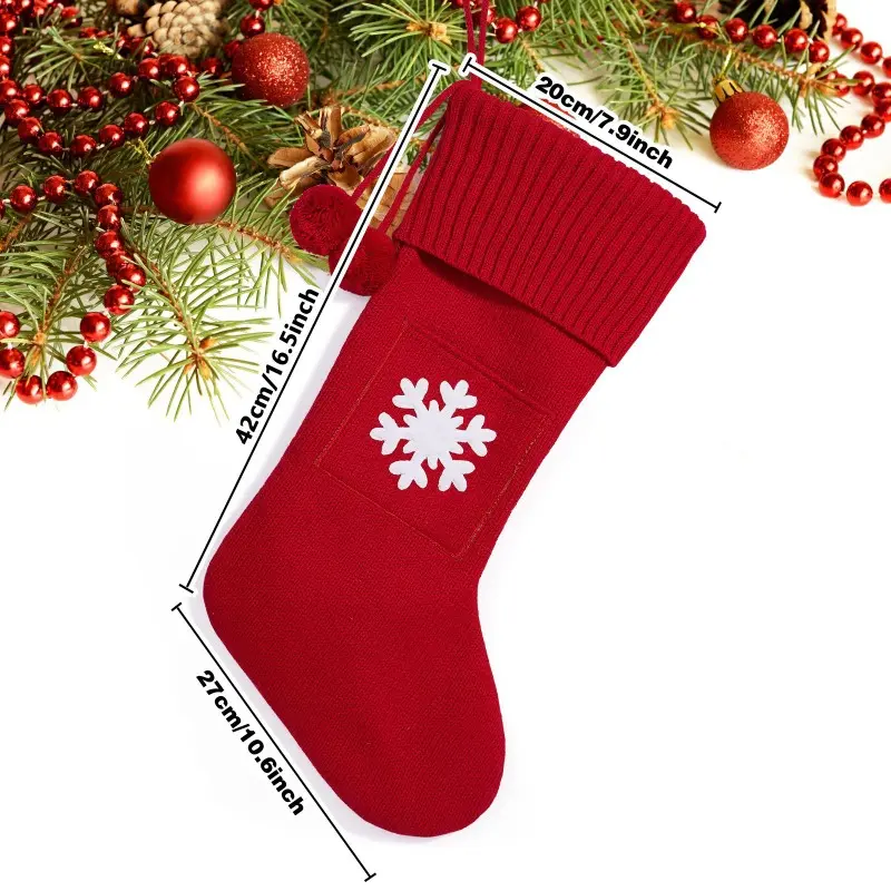Christmas Alphabet Knitting Socks Christmas Tree Ornaments Christmas Decorations For Home 2024 Noel New Year 2025 Xmas Gift