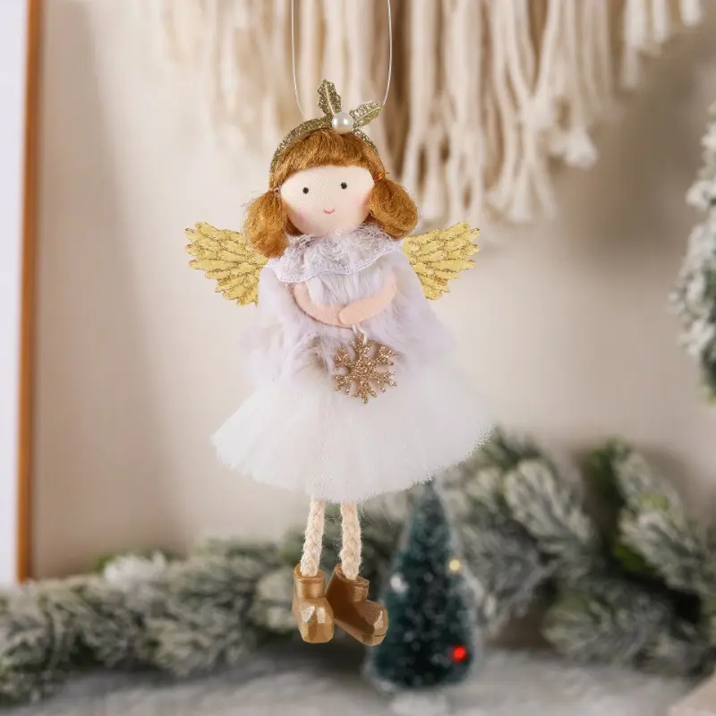 Adorable Decorations High Quality Material Pendant Christmas Angel Decorations Christmas Decorations Supplies Happy Supplement