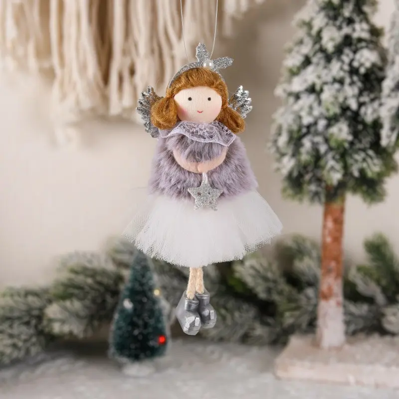 Adorable Decorations High Quality Material Pendant Christmas Angel Decorations Christmas Decorations Supplies Happy Supplement
