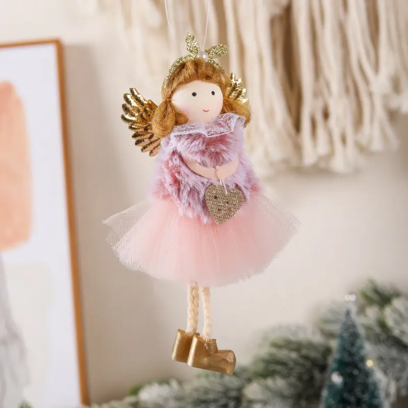 Adorable Decorations High Quality Material Pendant Christmas Angel Decorations Christmas Decorations Supplies Happy Supplement