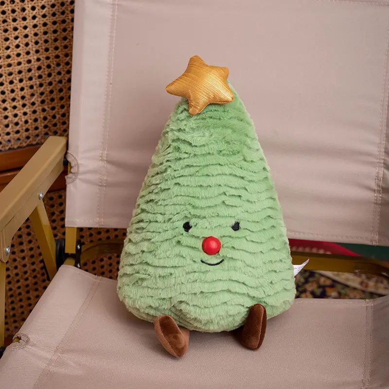 Christmas Tree Pillow Sofa Christmas Santa Claus Decoration Doll Doll Cushion Float Window Pillow Party Supplies