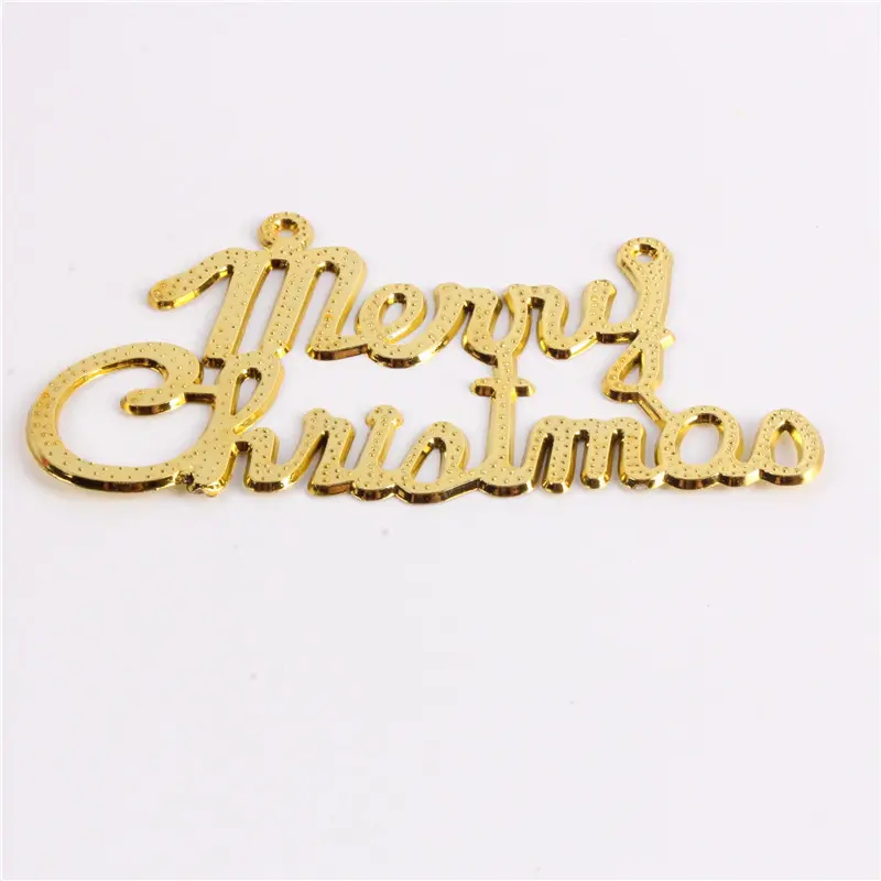 10Pcs Merry Christmas Hanging Ornaments Christmas Tree Ornaments Mini Wooden Letter Crafts DIY Home Decoration