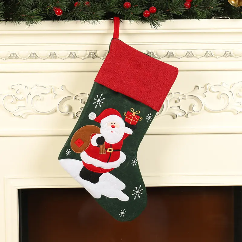 New Christmas Socks Decorative Socks Gift Bag Christmas Tree Hanger Christmas Decoration Gift Christmas Pendant