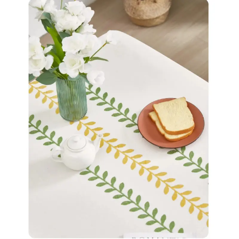 Tablecloths Rectangular Dining Table Tablecloths Embroidered Tablecloths Cotton and Linen Tablecloths Kitchen Tablecloths