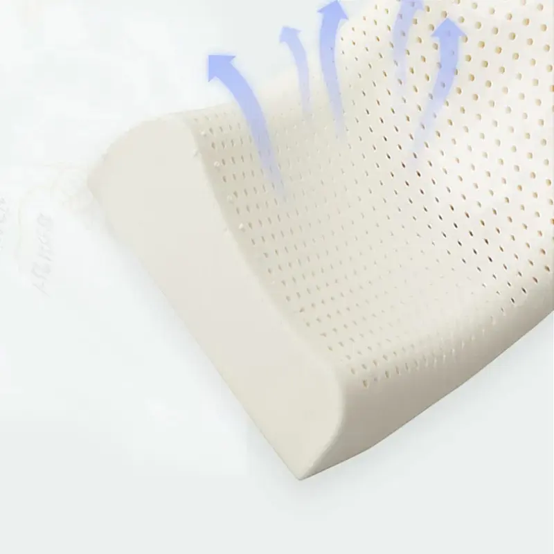 Thai Natural Latex Pillow Adult Neck Pillow High and Low Particle Massage Pillow Core Natural Curve Neck Protection