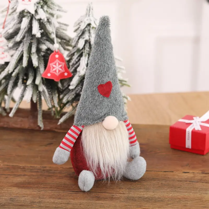 2PC Figurine Christmas Creative Decoration Children Faceless Gift Doll Decoration Decoration & Hangs Phone Christmas Ornament