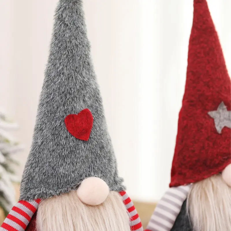 2PC Figurine Christmas Creative Decoration Children Faceless Gift Doll Decoration Decoration & Hangs Phone Christmas Ornament