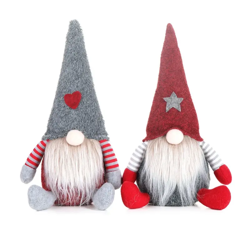 2PC Figurine Christmas Creative Decoration Children Faceless Gift Doll Decoration Decoration & Hangs Phone Christmas Ornament