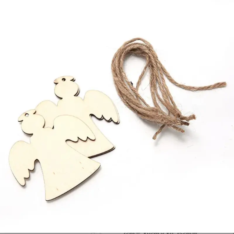 Wooden Christmas Tree Snowflakes Stars Diy Christmas Hanging Ornaments Pendant Table Confetti Christmas Home Decorations New
