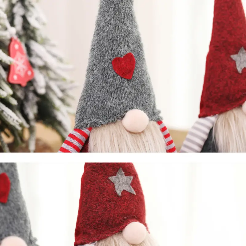 2PC Figurine Christmas Creative Decoration Children Faceless Gift Doll Decoration Decoration & Hangs Phone Christmas Ornament