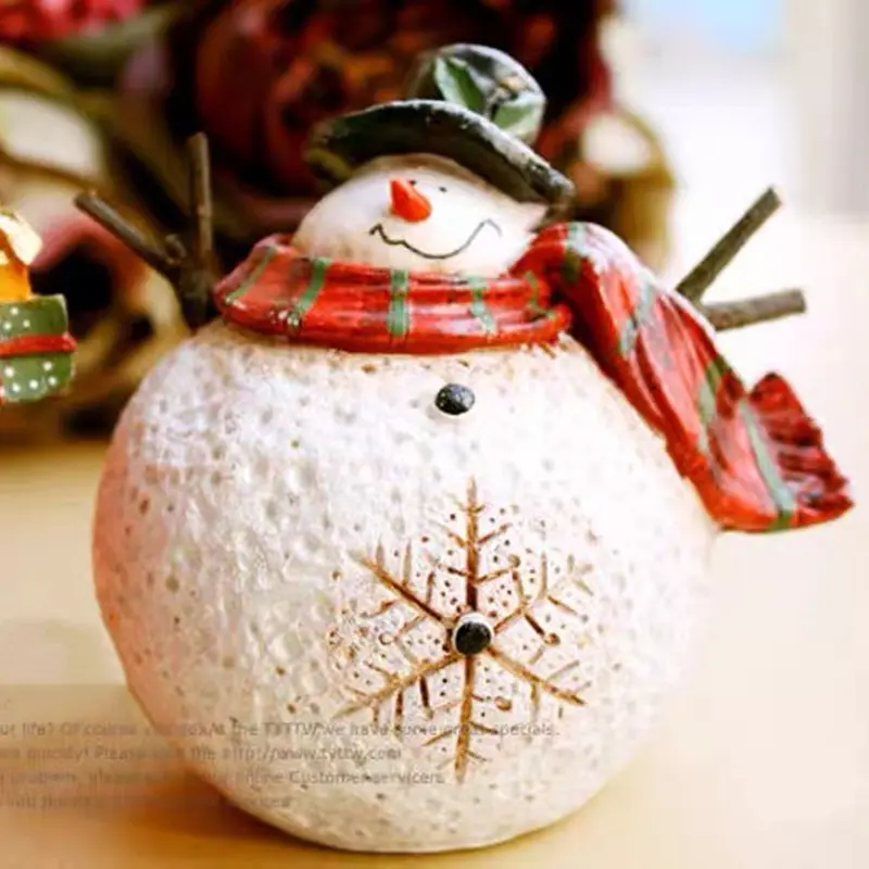 Goblins Santa Claus Ornaments Painting Resin Christmas Decorations Tabletop Scene Arrangement Figures Home Decor Items Figurine