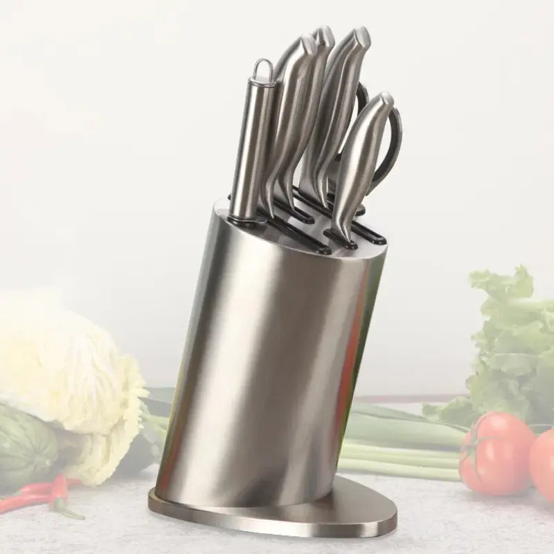 MultiFunction Durable Kitchen Plastic Knife Stand Holder Storage Drainage Cutlery Rack Organizer