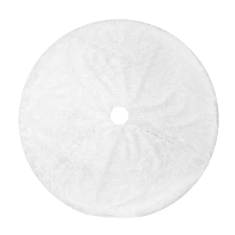 Christmas Decoration Easy Install Tree Skirt Premium Christmas Tree Skirt Luxuriously Soft Durable Round Xmas Tree for Festive