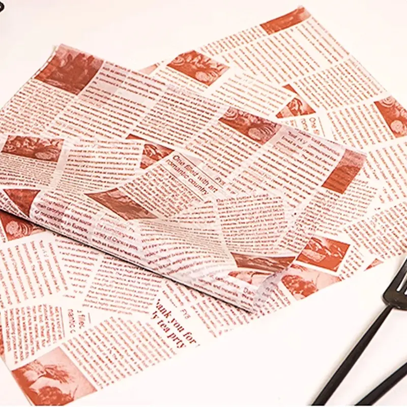 100PCS Sheets Baking Paper Food-Grade Anti-Oil Non-Stick Grease Paper Bread Sandwich Burger Fries Wrappers Bakeware