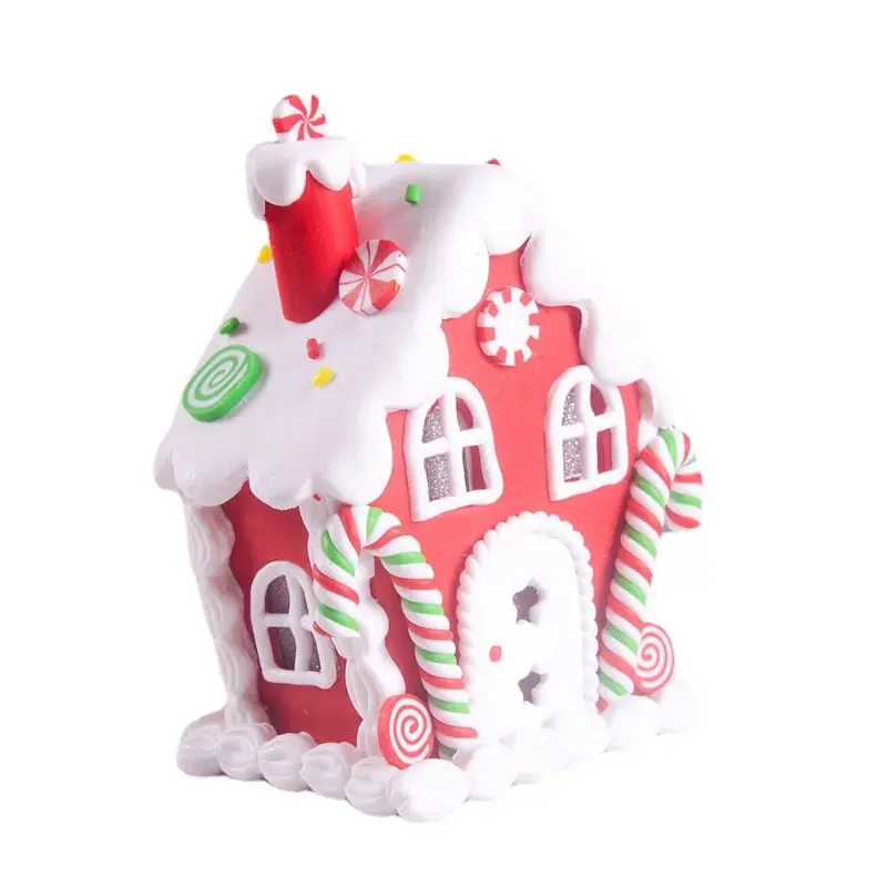 Christmas Dimensional Decoration Ornaments Christmas House Decorations Christmas Decoration Pendants for Soft Clay Houses